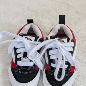 Like New: Vans Knu Skool Black/Red Racing Kid’s 13